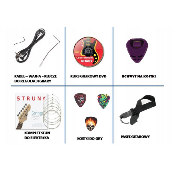 Gitara elektryczna XE600   - MOCNE BRZMIENIE